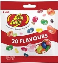 【JellyBelly20種綜合風味雷根糖】<br><span>產地：泰國  規格：70g<br>產品圖