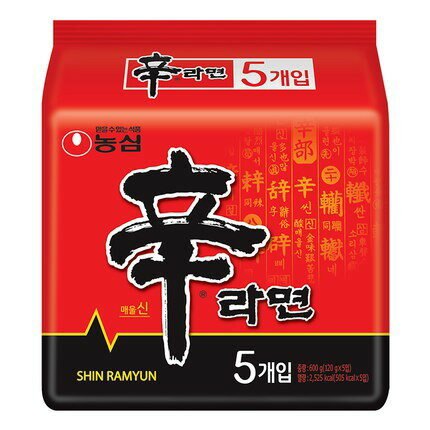 【韓國SHIN辛拉麵*5入包(境內版)】<br><span>產地：韓國  規格：120g<br>產品圖