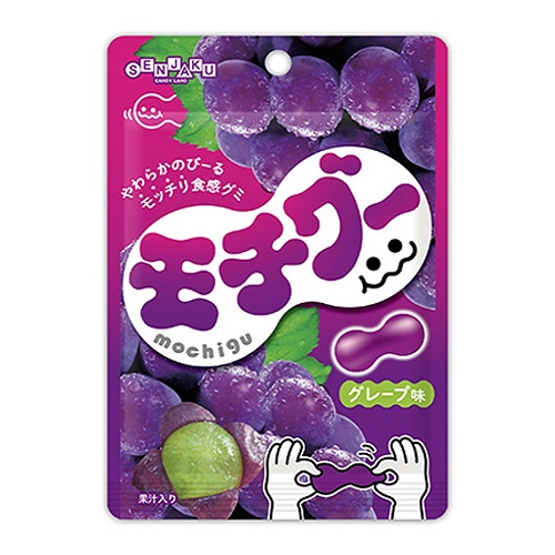 【日本扇雀飴捏捏QQ葡萄風味軟糖】<br><span>產地：日本規格：32g<br>產品圖