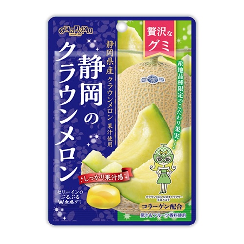 【日本扇雀飴奢華靜岡哈密瓜風味軟糖】<br><span>產地：日本規格：34g<br>產品圖