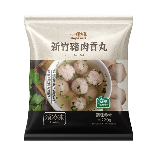 【心樸新竹豬肉貢丸】<br><span>產地：台灣規格：220g <br>產品圖