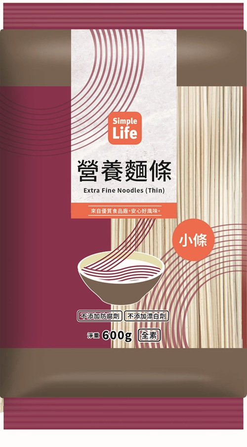 【Simple Life營養麵條-小條】<br><span>產地：台灣  規格：600g </span>