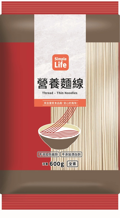 【Simple Life營養麵線】<br><span>產地：台灣  規格：600g</span>