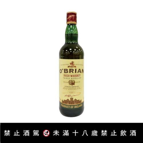 【愛爾蘭O’ BRIAN 威士忌】<br><span>產地：愛爾蘭規格：700ml<br>產品圖