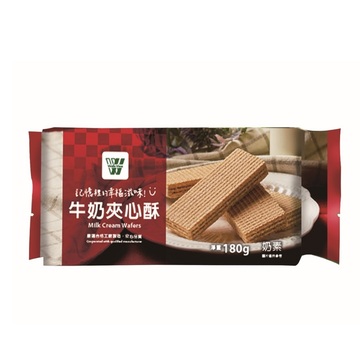 【V V牛奶夾心酥】<br><span>規格：180g<br>