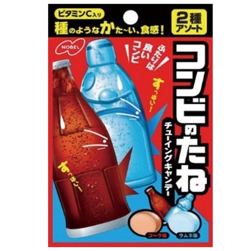 【日本諾貝爾汽水&可樂風味嚼糖】<br><span>產地：日本  規格：35g <br>產品圖