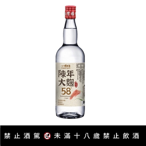 【心樸陳年大麴58度高粱酒】<br><span>產地：台灣  規格：300ml <br>產品圖