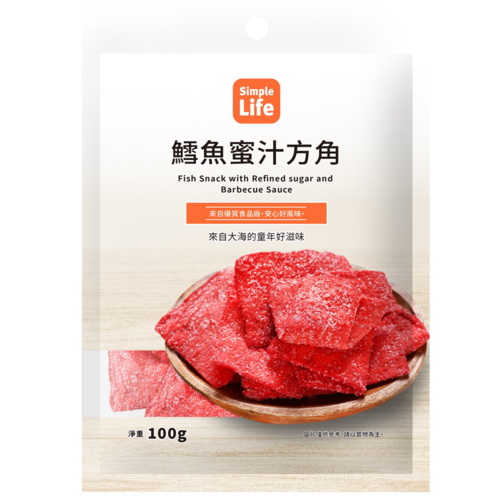 【Simple Life鱈魚蜜汁方角】<br><span>產地：台灣  規格：100g <br>