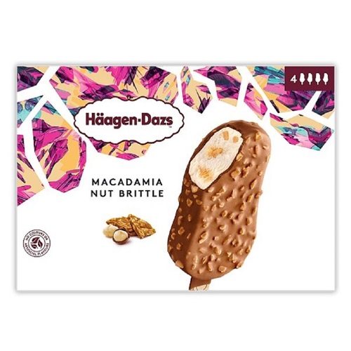 【Haagen-Dazs脆皮雪糕夏威夷果仁風味】<br><span>產地：法國  規格：70g4入<br>